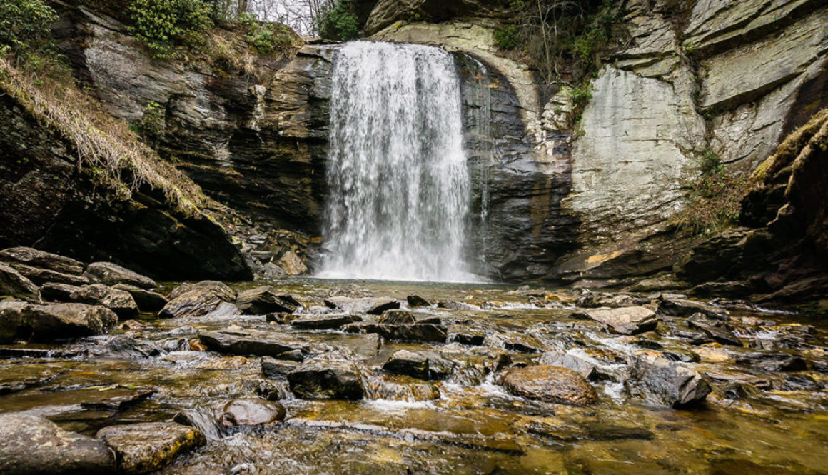 A Waterfall in the Blue Ridge Mountains