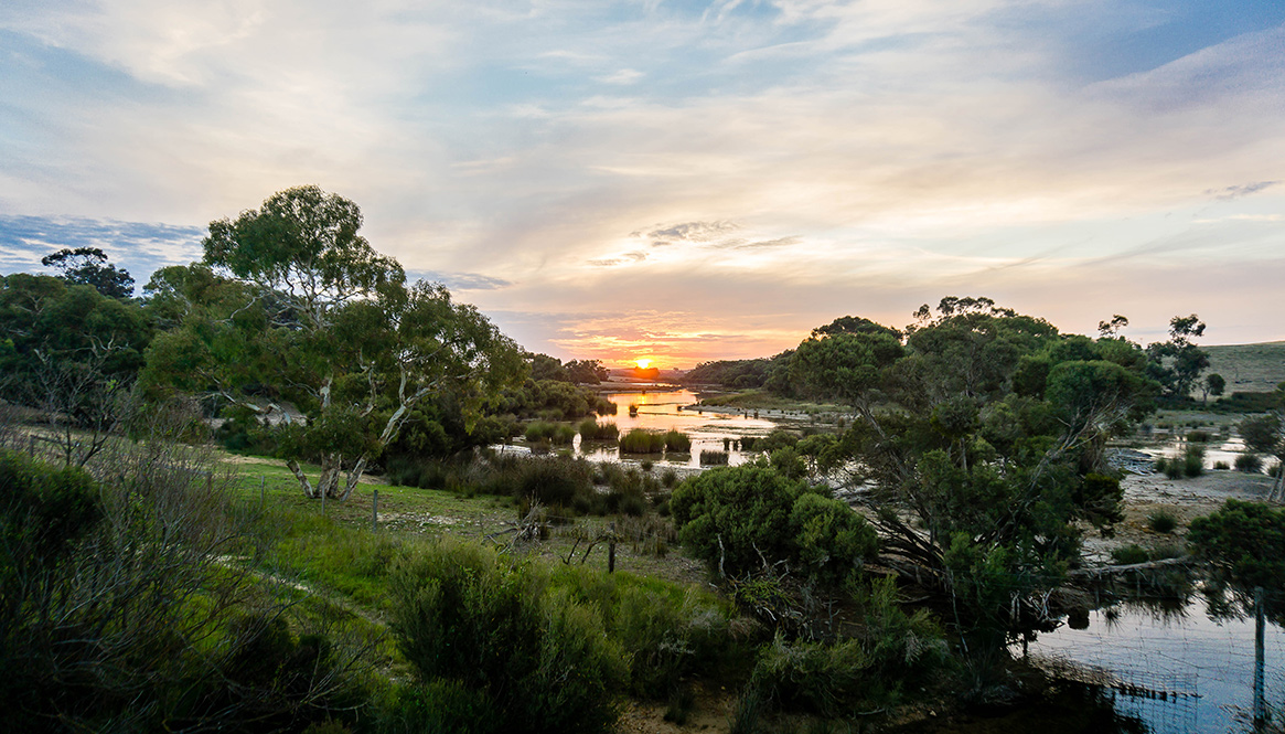 Sun set, Coorong