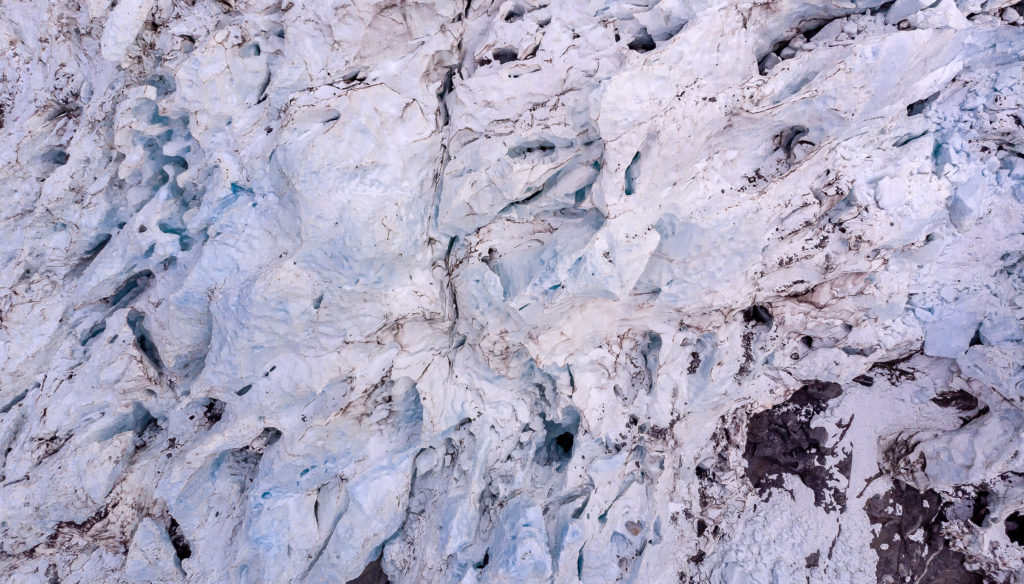  Glacier of the North Wall of Piz Badile, Switzerland.