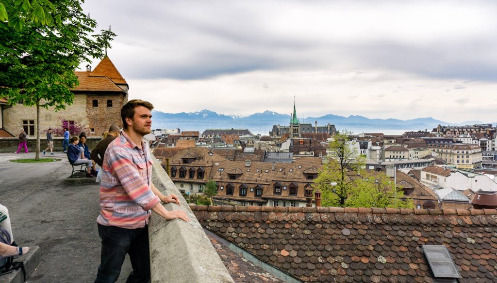 The city of Lausanne, Switzerland